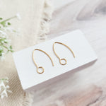 Gold Large Loop V Ear Wires (5mm Surgical Stainless Steel Marquise Hooks), 20 Pieces, Earring Hook 57 - 