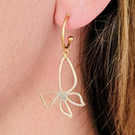 Gold Medium Half Hoop with Perpendicular Loop, 10 Pieces, Hoop 3 - 