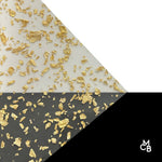 Gold Metallic Foil Flakes Glitter Cast Acrylic | Metallic Acrylic Sheet | CMB Acrylic