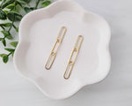 Gold Oval Chain Alloy Charms, 10 Pieces - 