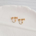 Gold Screw - Back Stainless Steel Clip - Ons, 10 Pieces, Earring Hook 7 - 