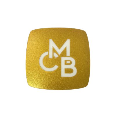 Gold Shimmer Glitter Engraves White Cast Acrylic | Glitter Acrylic Sheet | CMB Acrylic