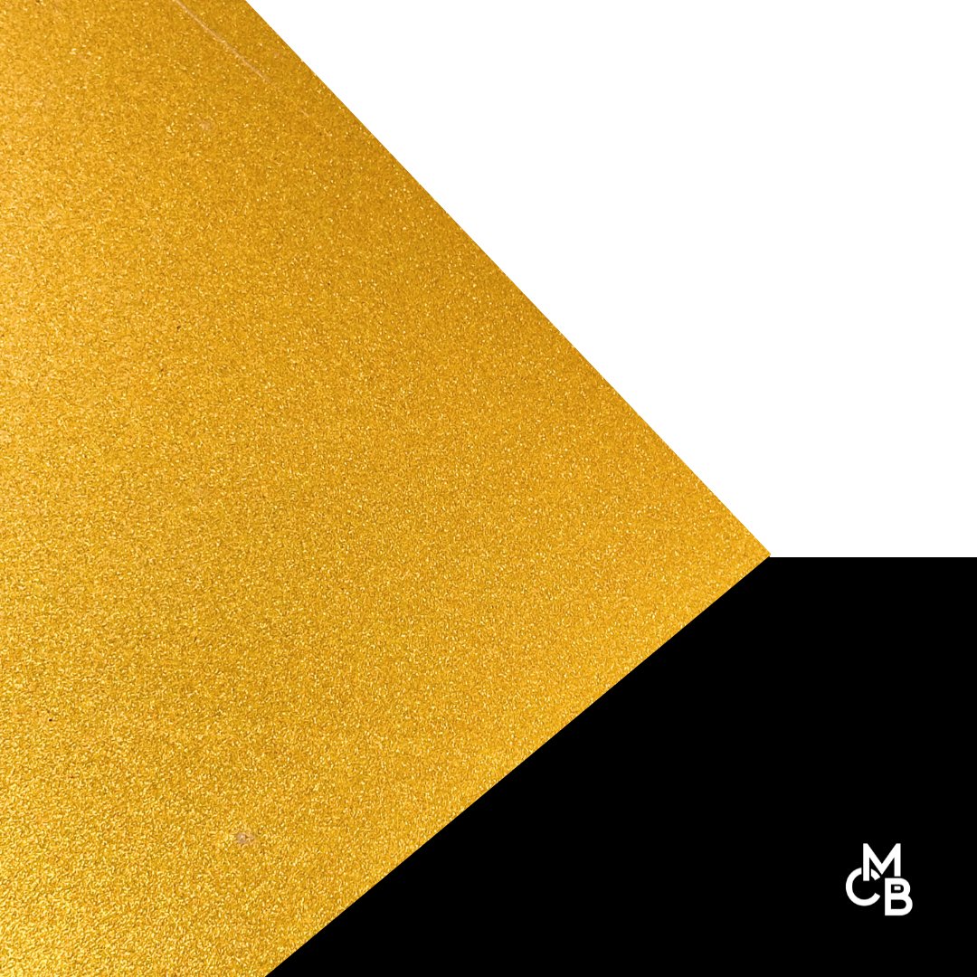 Gold Shimmer Glitter Engraves White Cast Acrylic | Glitter Acrylic Sheet | CMB Acrylic