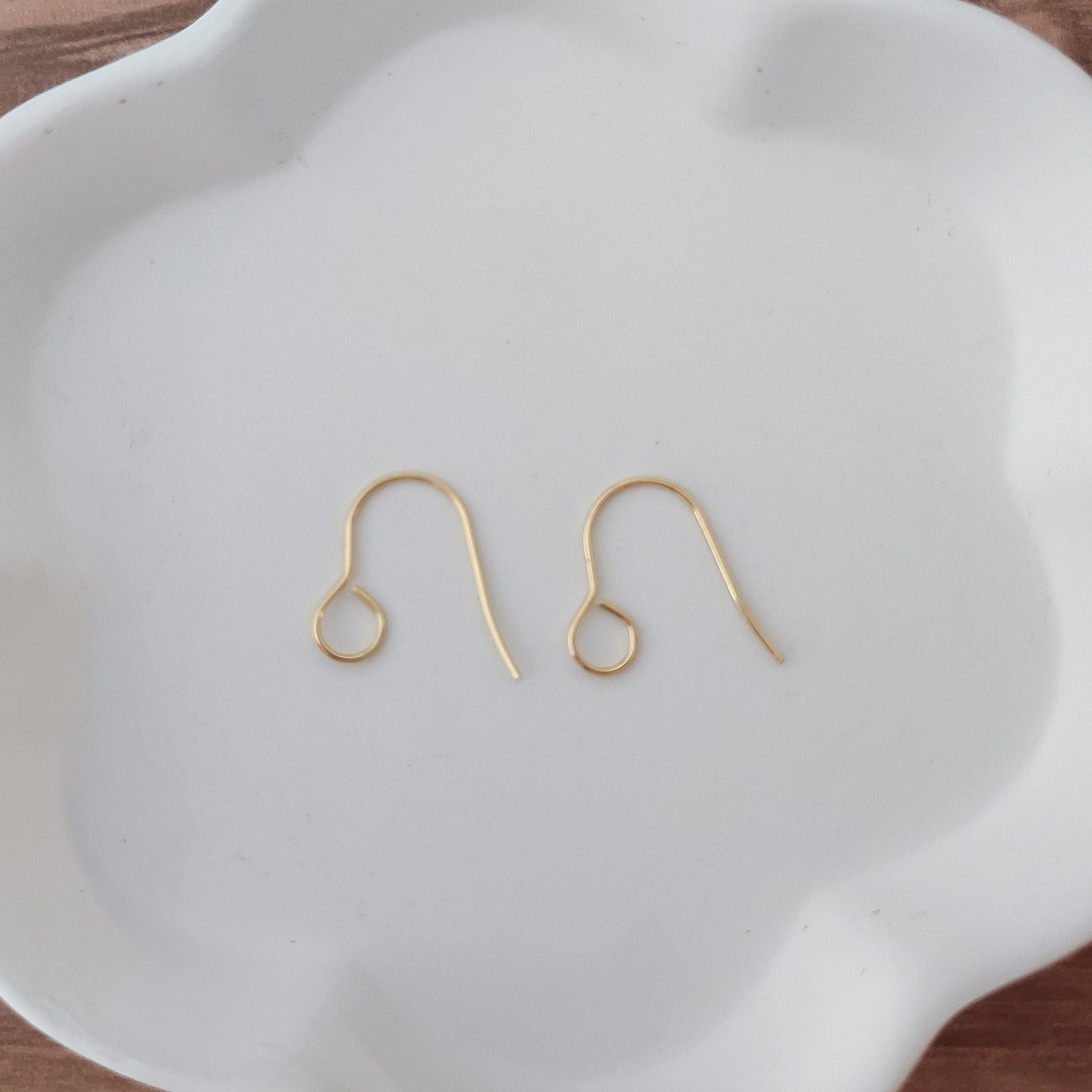 Gold Signature Large Loop Stainless Steel Ear Wires (5mm), 20 Pieces, Earring Hook 17 - 