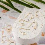 Gold Signature Large Loop Stainless Steel Ear Wires (5mm), 20 Pieces, Earring Hook 17 - 