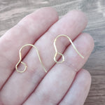Gold Signature Large Loop Stainless Steel Ear Wires (5mm), 20 Pieces, Earring Hook 17 - 