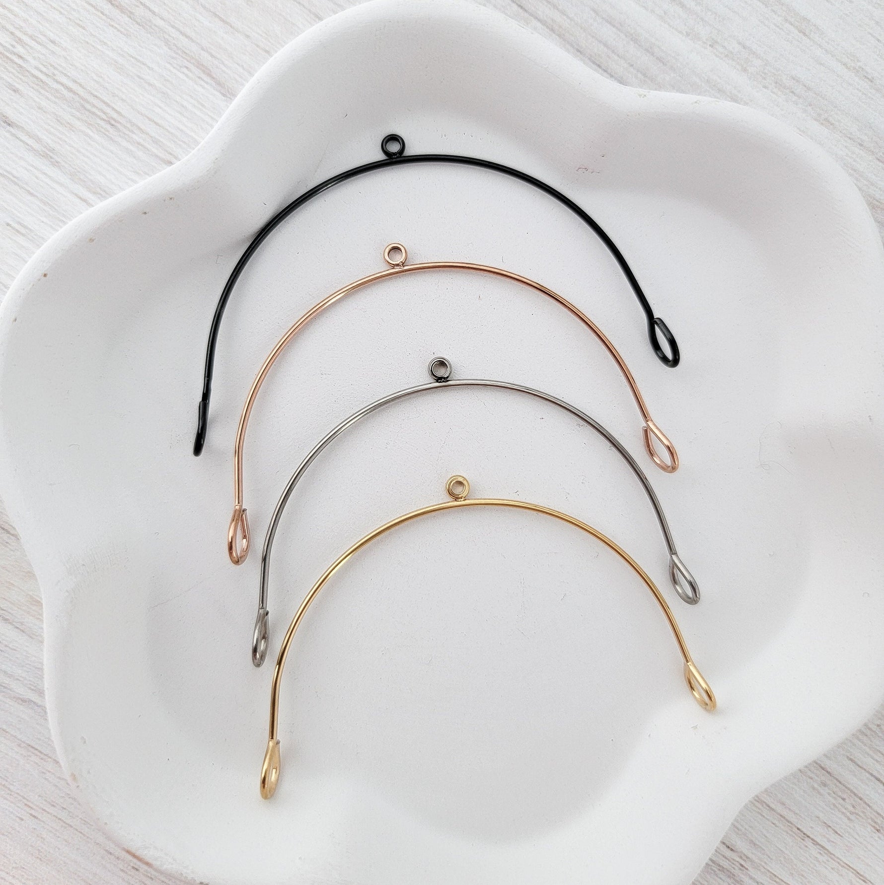 Gold Stainless Steel Large Arches, 10 Pieces, Connector 86 - 