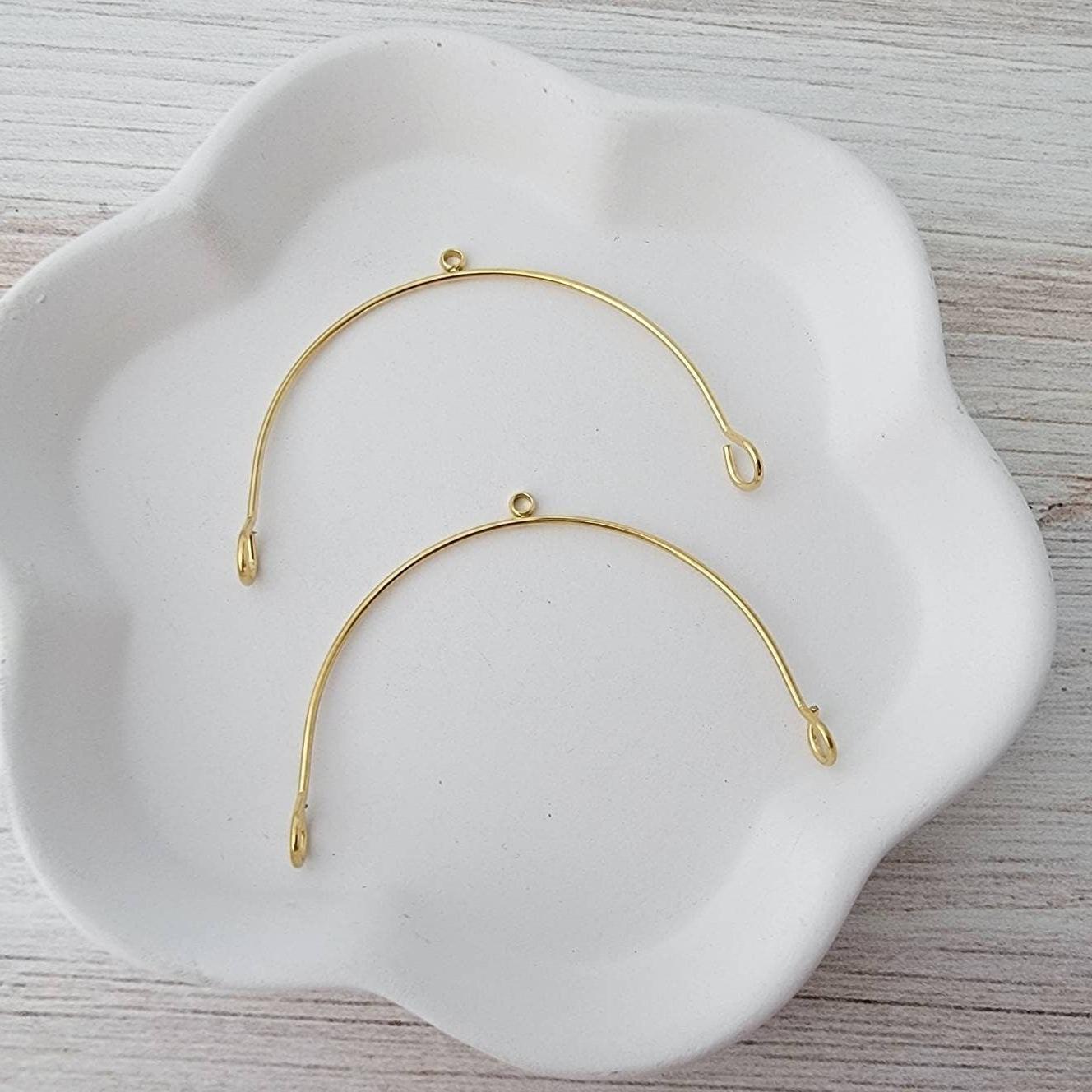 Gold Stainless Steel Large Arches, 10 Pieces, Connector 86 - 