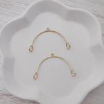 Gold Stainless Steel Medium Arches, 10 Pieces, Connector 83 - 