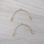 Gold Stainless Steel Medium Arches, 10 Pieces, Connector 83 - 