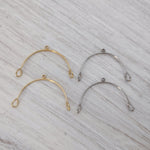 Gold Stainless Steel Medium Arches, 10 Pieces, Connector 83 - 