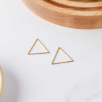 Gold Stainless Triangle Linking Rings (Smooth), 10 Pieces, Connector 25 - 