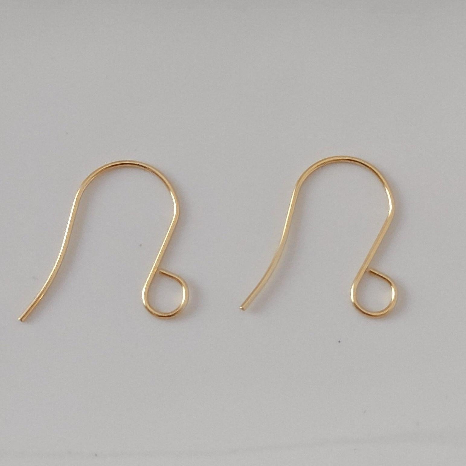 Gold Statement Large Loop Stainless Steel Ear Wires (6mm), 20 Pieces, Earring Hook 11 - 