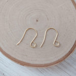Gold Statement Large Loop Stainless Steel Ear Wires (6mm), 20 Pieces, Earring Hook 11 - 