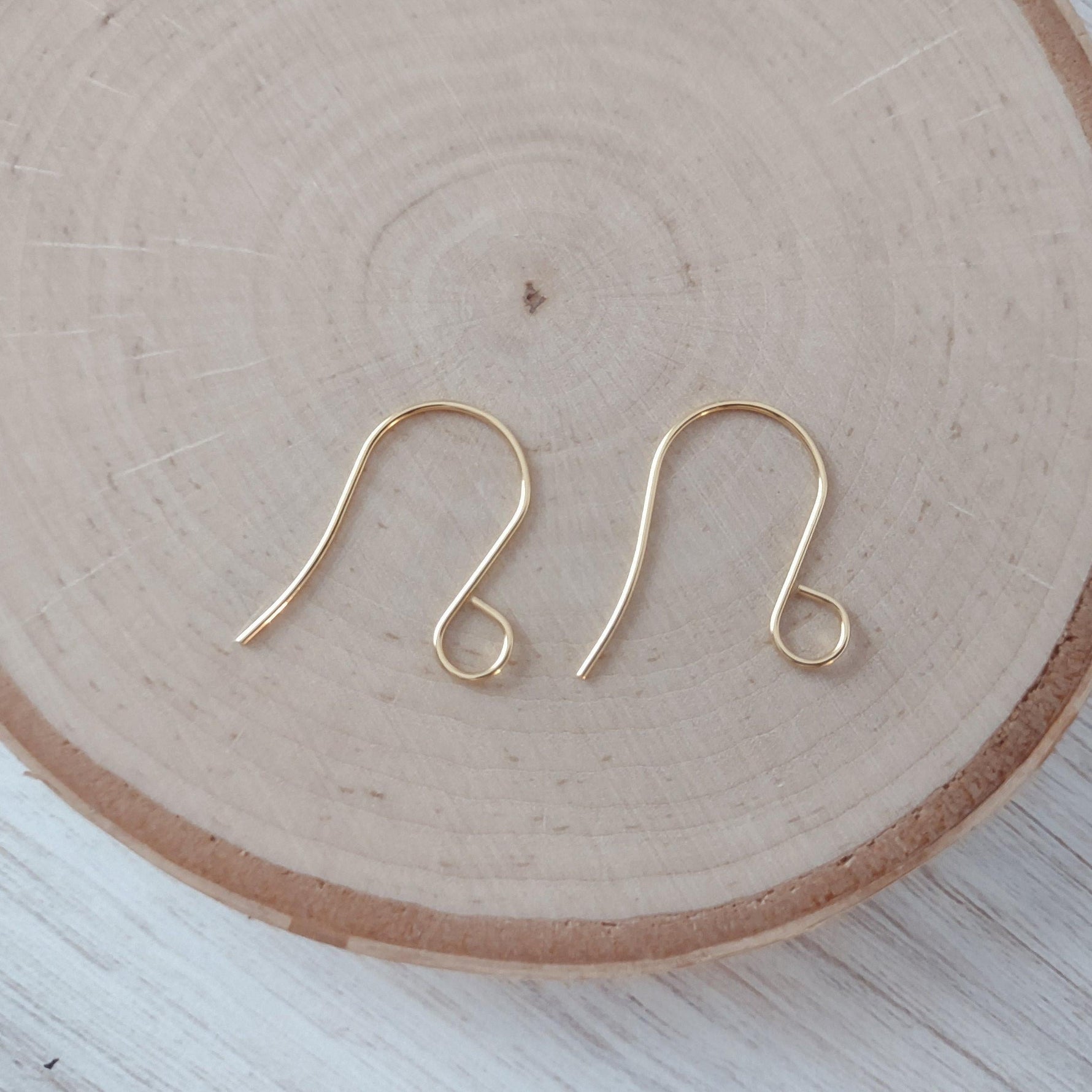 Gold Statement Large Loop Stainless Steel Ear Wires (6mm), 20 Pieces, Earring Hook 11 - 