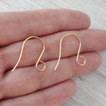 Gold Statement Large Loop Stainless Steel Ear Wires (6mm), 20 Pieces, Earring Hook 11 - 