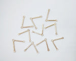 Gold V Shape Connector, 10 Pieces, Connector 41 - 