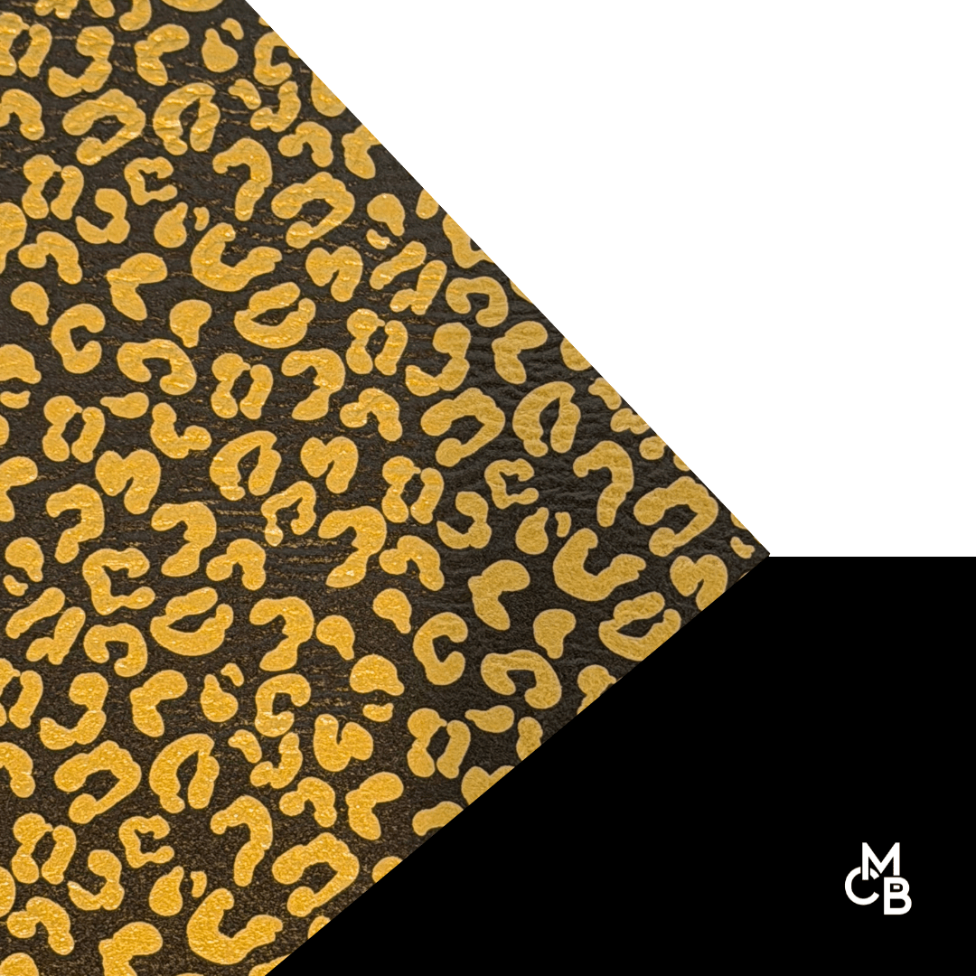 Golden Leopard Leatherette Sheets | Premium Quality laser safe leatherette