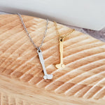 Golf Pendant Necklace (Silver or Gold), 1 Total, Metal Blank 112 - 