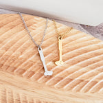 Golf Pendant Necklace (Silver or Gold), 1 Total, Metal Blank 112 - 