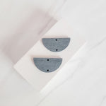 Gray Wooden Semicircle Connectors, 10 Pieces, Wood 43 - 