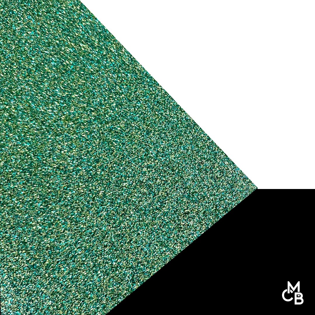 Green and Gold Double Sided Holographic Glitter Cast Acrylic | Glitter Acrylic Sheet | CMB Acrylic
