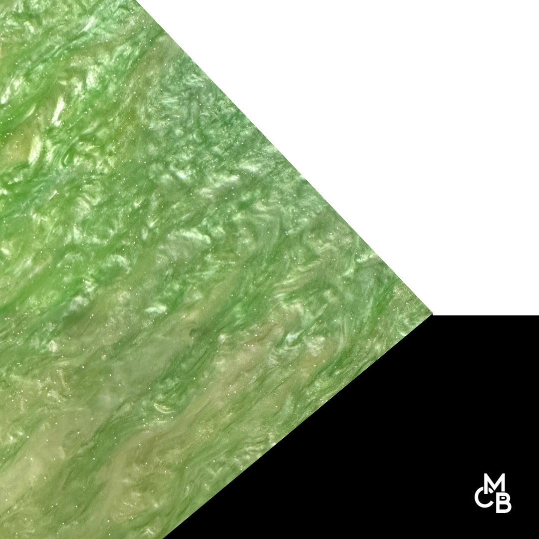 Green Apple Marbled Glitter Cast Acrylic | Marbled Acrylic Sheet | CMB Acrylic