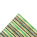 Green & Gold Brushstroke Stripes Pattern Acrylic Sheet - CMB Pattern Acrylic