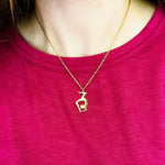 Gymnast Necklace (Silver or Gold), 1 Total, Metal Blank 150 - 