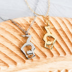 Gymnast Necklace (Silver or Gold), 1 Total, Metal Blank 150 - 