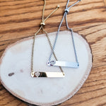 Heart Cutout Bar Bolo Bracelet (Silver or Gold), 1 Total, Metal Blank 50 - 