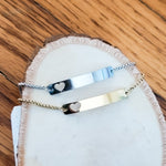 Heart Cutout Bar Bolo Bracelet (Silver or Gold), 1 Total, Metal Blank 50 - 