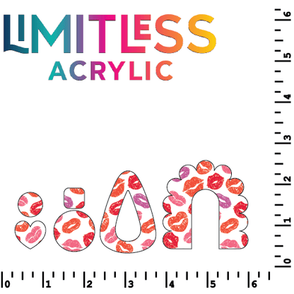 Heart Lips Pattern Acrylic Sheets - CMB Pattern Acrylic