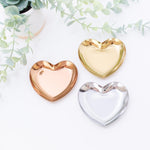 Heart Ring Dish (Gold, Silver, or Rose Gold), 1 Total, Metal Blank 55 - 