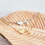 Heartbeat Necklace (Silver or Gold), 1 Total, Metal Blank 90 - 