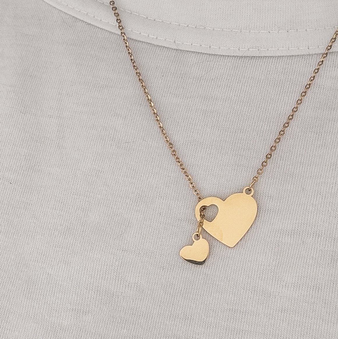 Heartfall Necklace (Silver or Gold), 1 Total, Metal Blank 154 - 