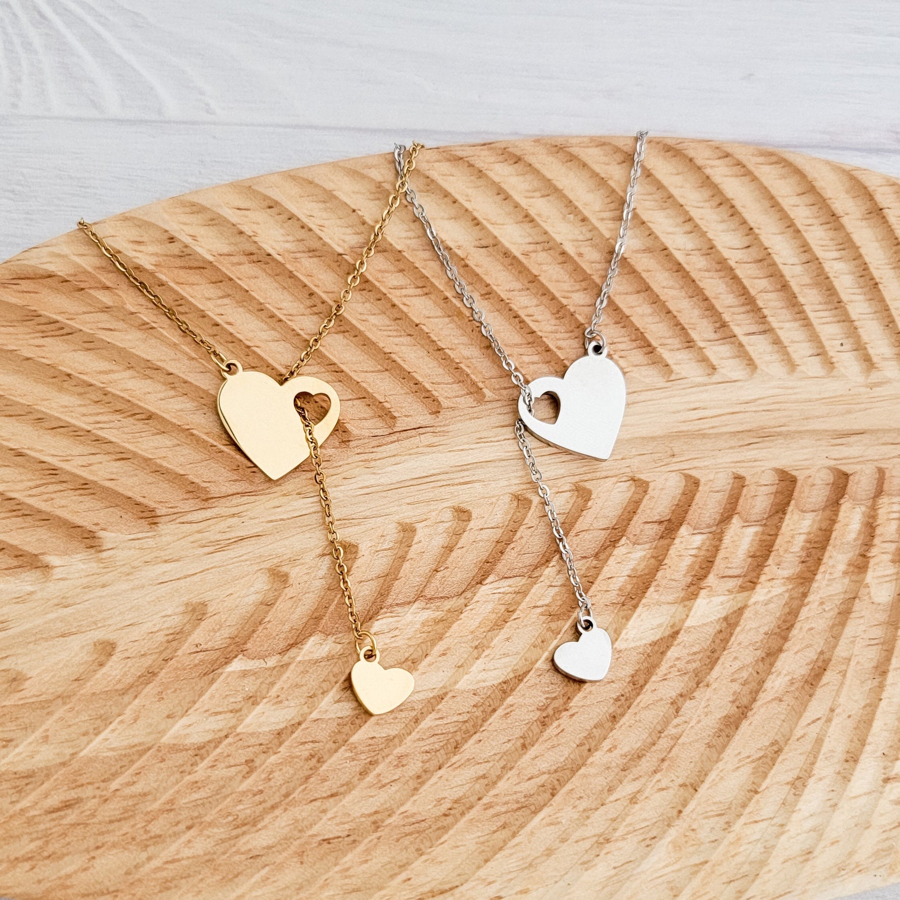 Heartfall Necklace (Silver or Gold), 1 Total, Metal Blank 154 - 