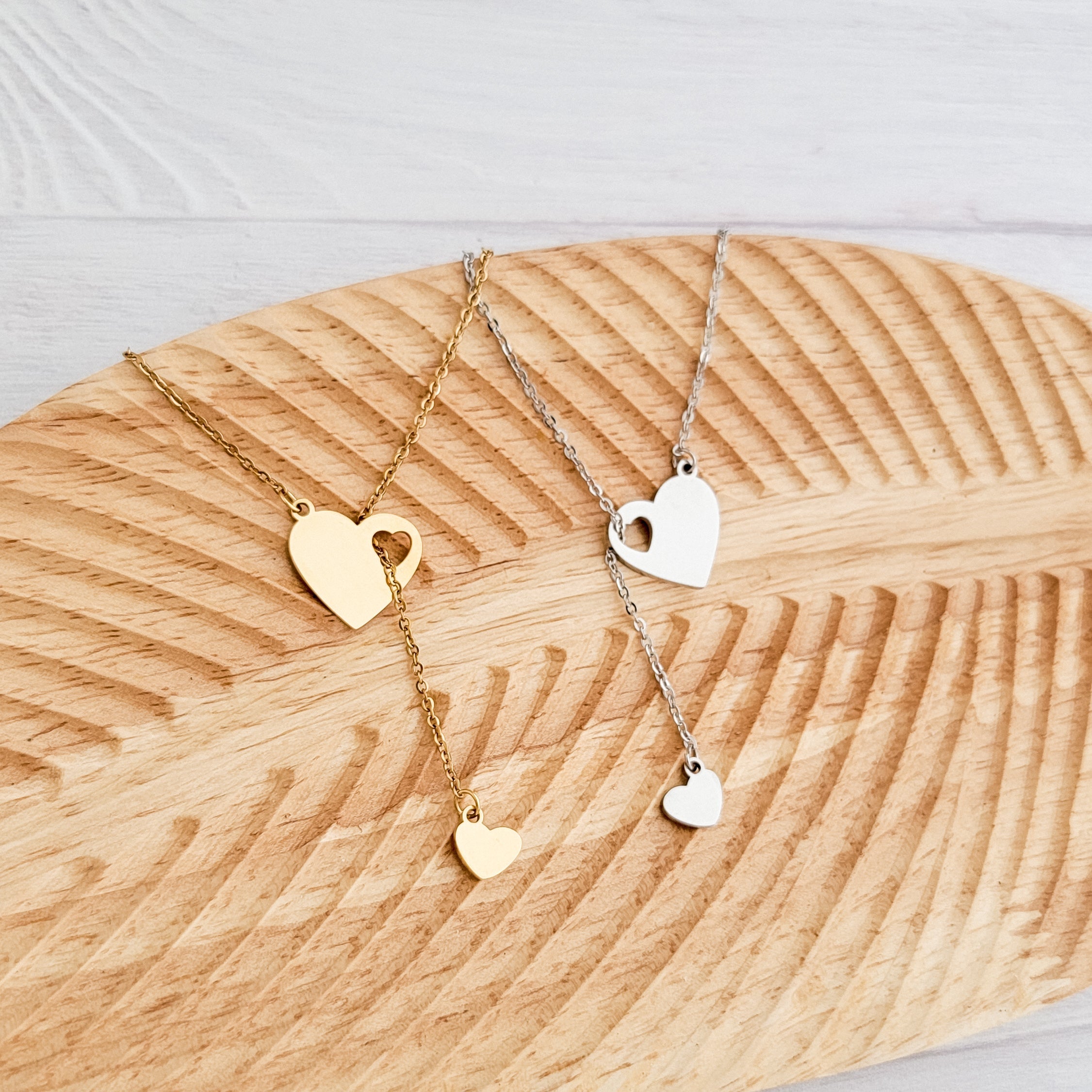 Heartfall Necklace (Silver or Gold), 1 Total, Metal Blank 154 - 