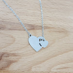 Heartfall Necklace (Silver or Gold), 1 Total, Metal Blank 154 - 