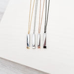 Hidden Message Bar Necklace (Gold/Silver, Silver/Silver, Rose Gold/Silver, or Black/Silver), 1 Total, Metal Blank 4 - 