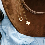 Horseshoe Necklace (Silver or Gold), 1 Total, Metal Blank 120 - 