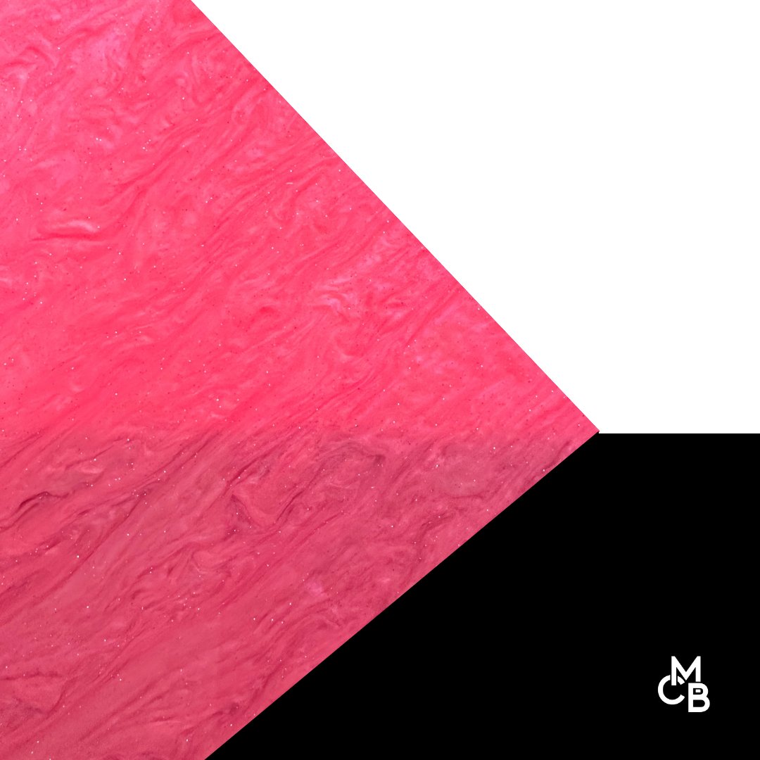 Hot Pink Marbled Glitter Cast Acrylic | Marbled Acrylic Sheet | CMB Acrylic