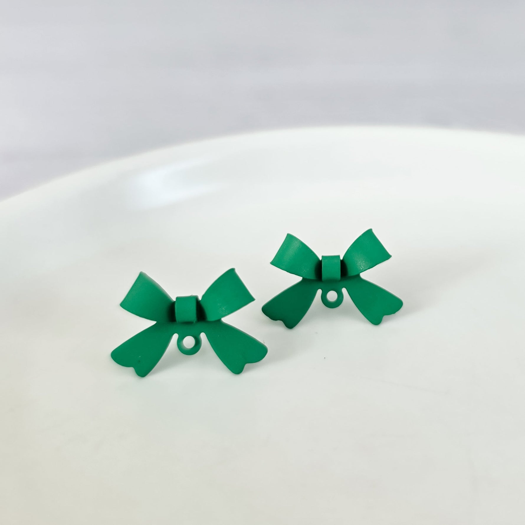 Hunter Green Stainless Steel Bow Stud Connector, 10 Pieces, Bow 67 - 