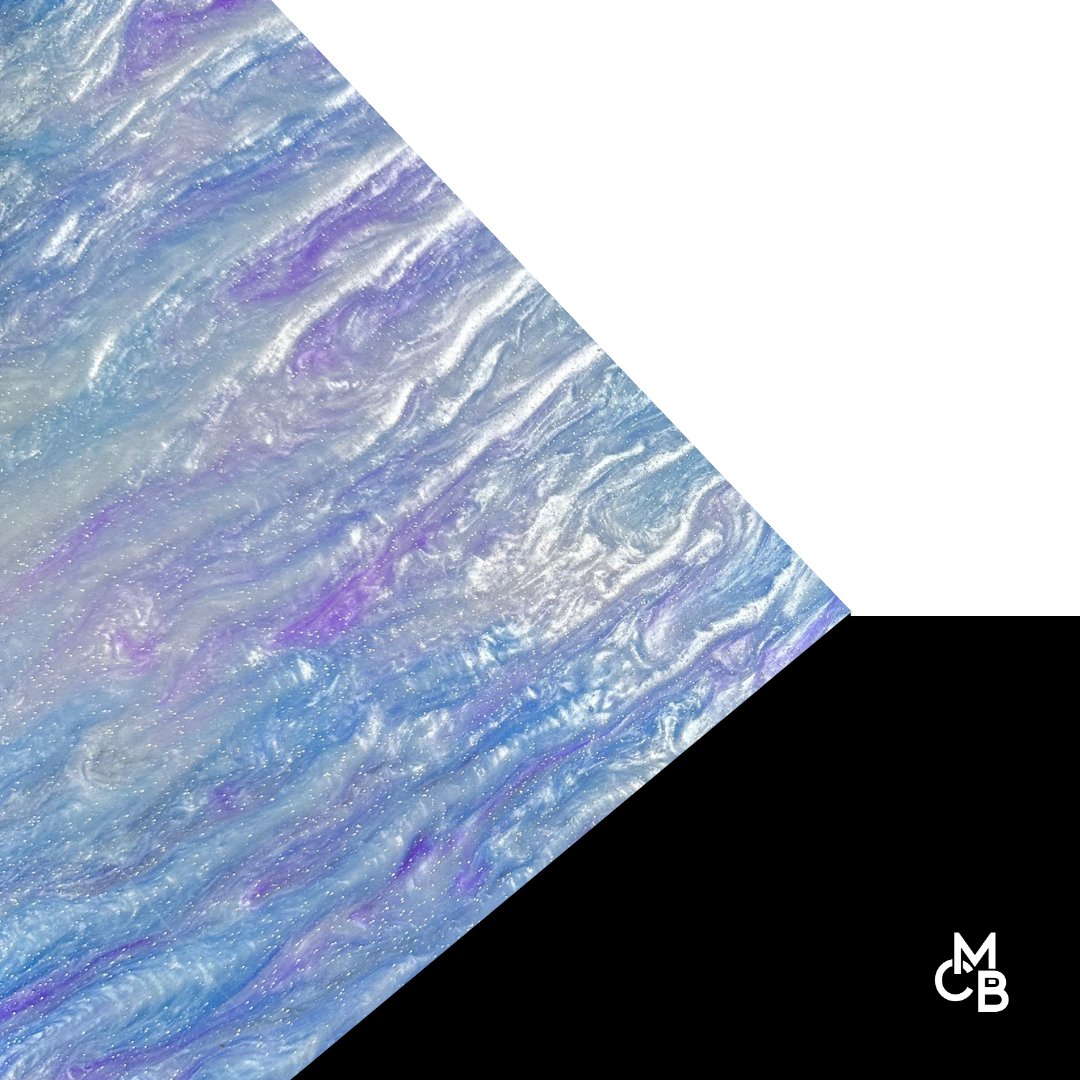 Ice Queen Marbled Glitter Cast Acrylic | Marbled Acrylic Sheet | CMB Acrylic