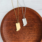 Indiana Pendant Necklace (Silver or Gold), 1 Total, Metal Blank 203 - 
