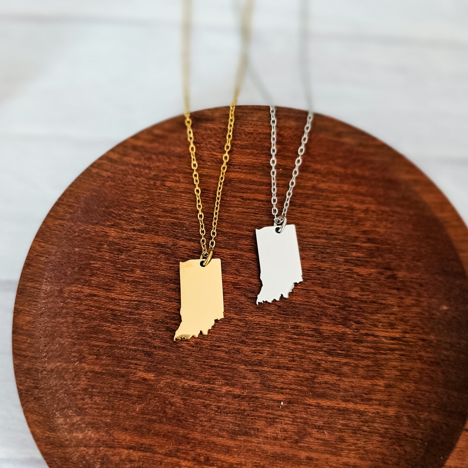 Indiana Pendant Necklace (Silver or Gold), 1 Total, Metal Blank 203 - 