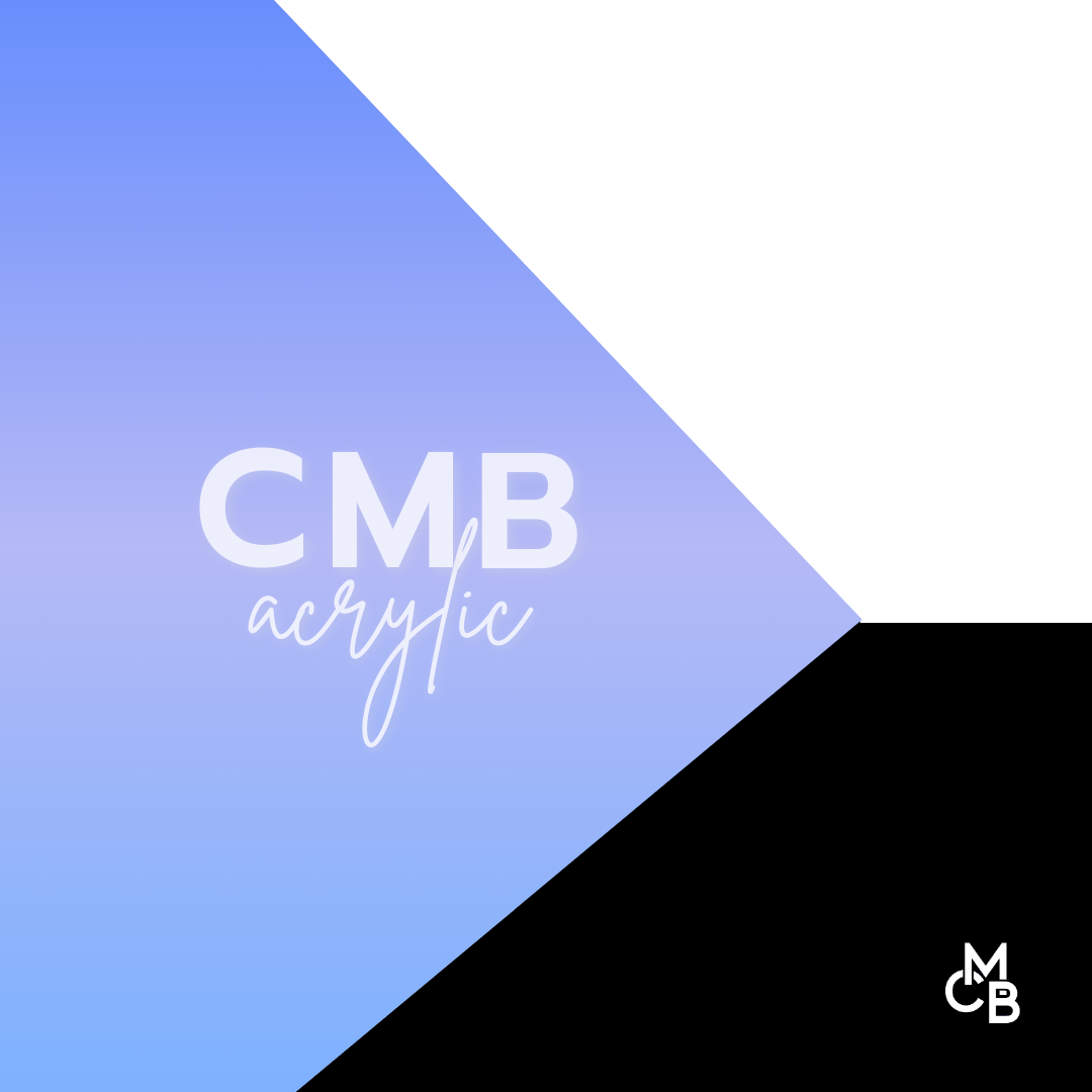 Iridescent Blue Engraves White Two Tone Acrylic | Iridescent Acrylic Sheet | CMB Acrylic