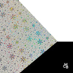 Iridescent Snowflake on White Acrylic | Iridescent Acrylic Sheet | CMB Acrylic