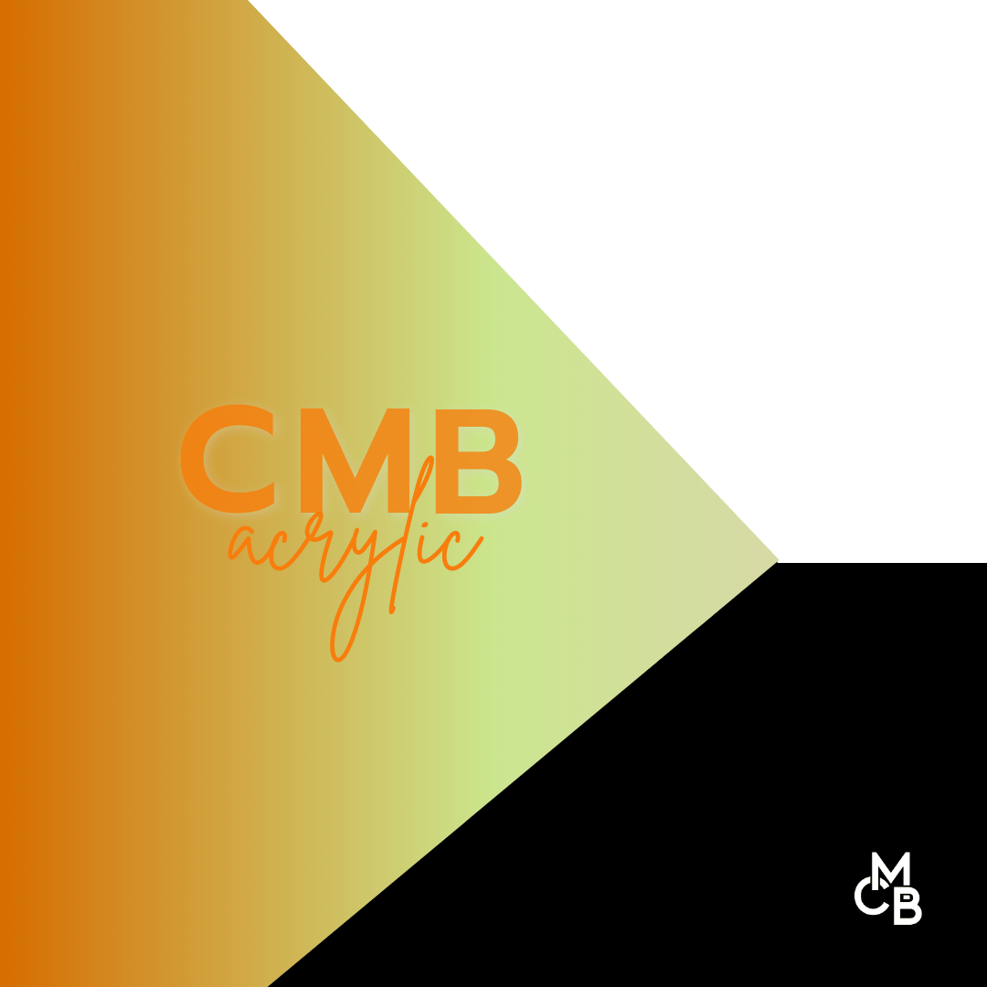 Iridescent Sunset Series Engraves Orange Two Tone Acrylic | Iridescent Acrylic Sheet | CMB Acrylic
