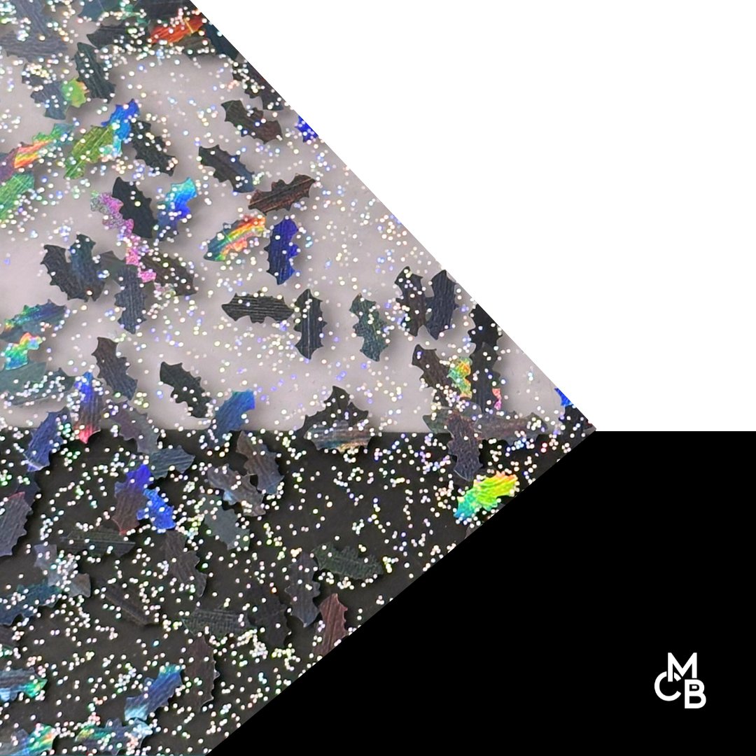IT'S FREAKING BATS 2024 Shaped Glitter Cast Acrylic | Glitter Acrylic Sheet | CMB Acrylic